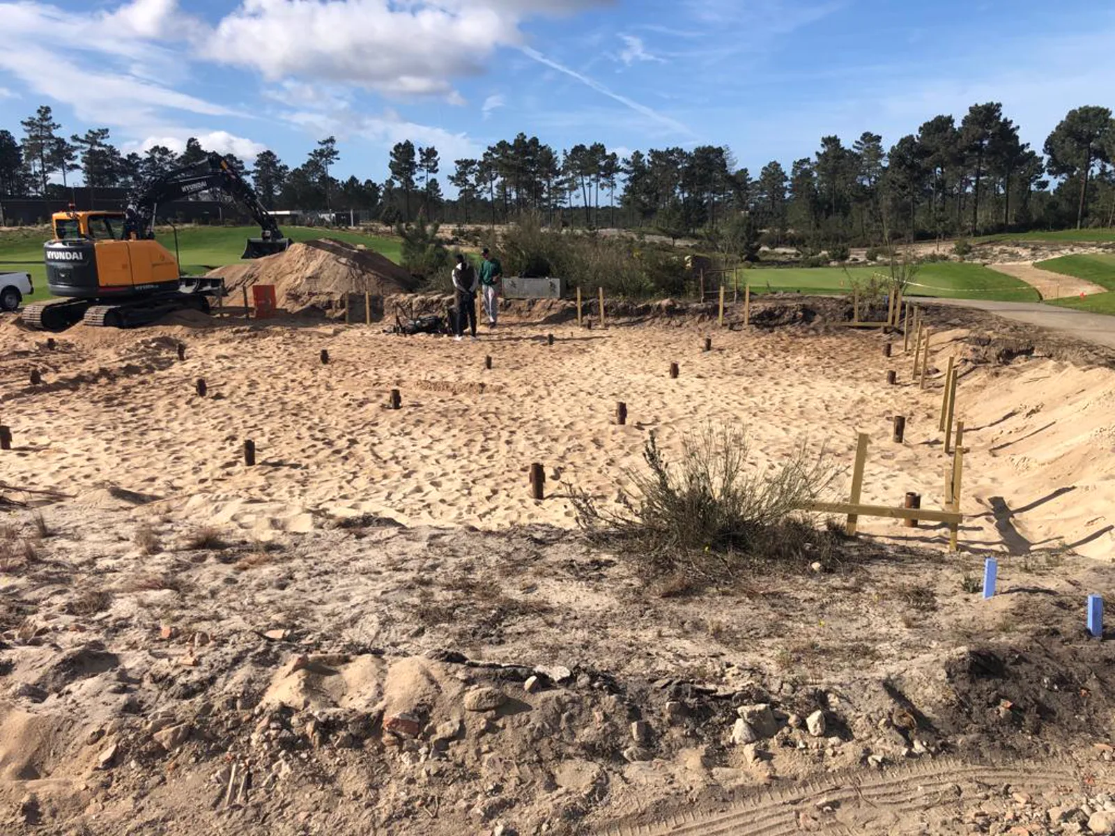 Rotopile helical pile installation on a site in Portugal